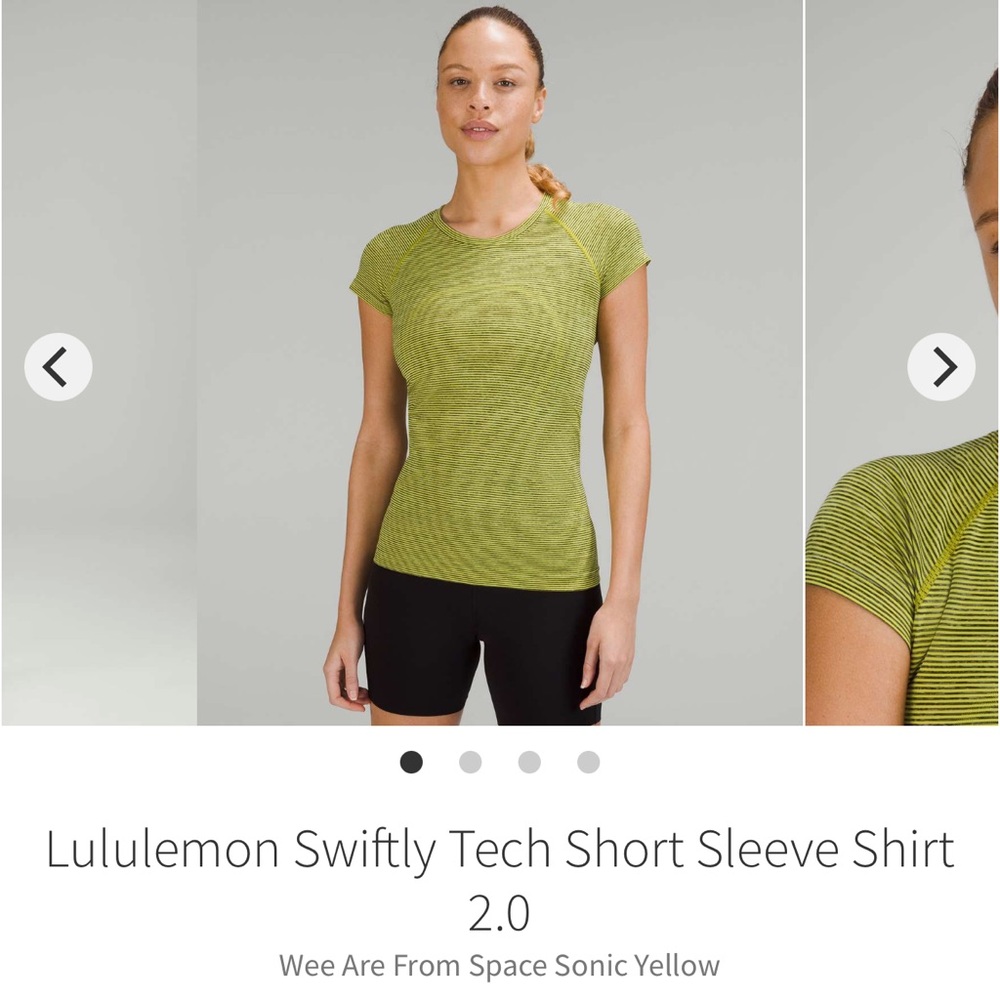Lululemon Swiftly Tech Short sleeve Striped Tee NWT Size 10